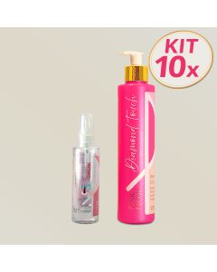 kit10pinkflowdiamondtouchcondicionador30
