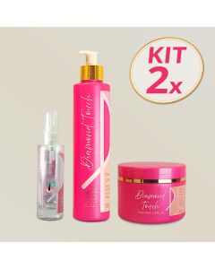kit2pinkflowdiamondtouchcondicionadormas