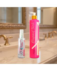 kit2pinkflowdiamondtouchshampoo500mlseru