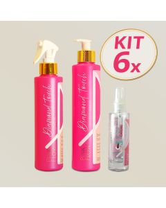 kit6pinkflowdiamondtouchcondicionadorlea