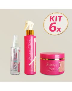 kit6pinkflowdiamondtouchmascaraleaveinse