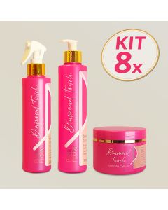 kit8pinkflowdiamondtouchcondicionadormas