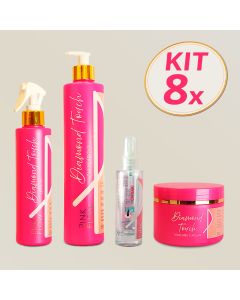 kit8pinkflowdiamondtouchshampoomascarale