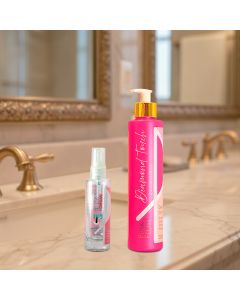 kitpinkflowdiamondtouchcondicionador300m