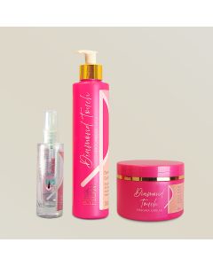 kitpinkflowdiamondtouchcondicionadormasc