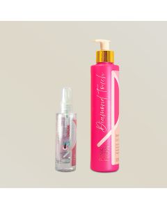 kitpinkflowdiamondtouchcondicionador300m