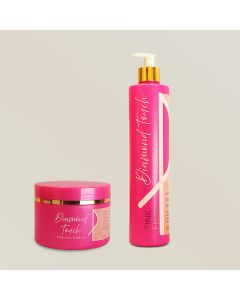 kitpinkflowdiamondtouchshampoo500mlmasca