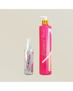 kitpinkflowdiamondtouchshampoo500mlserum